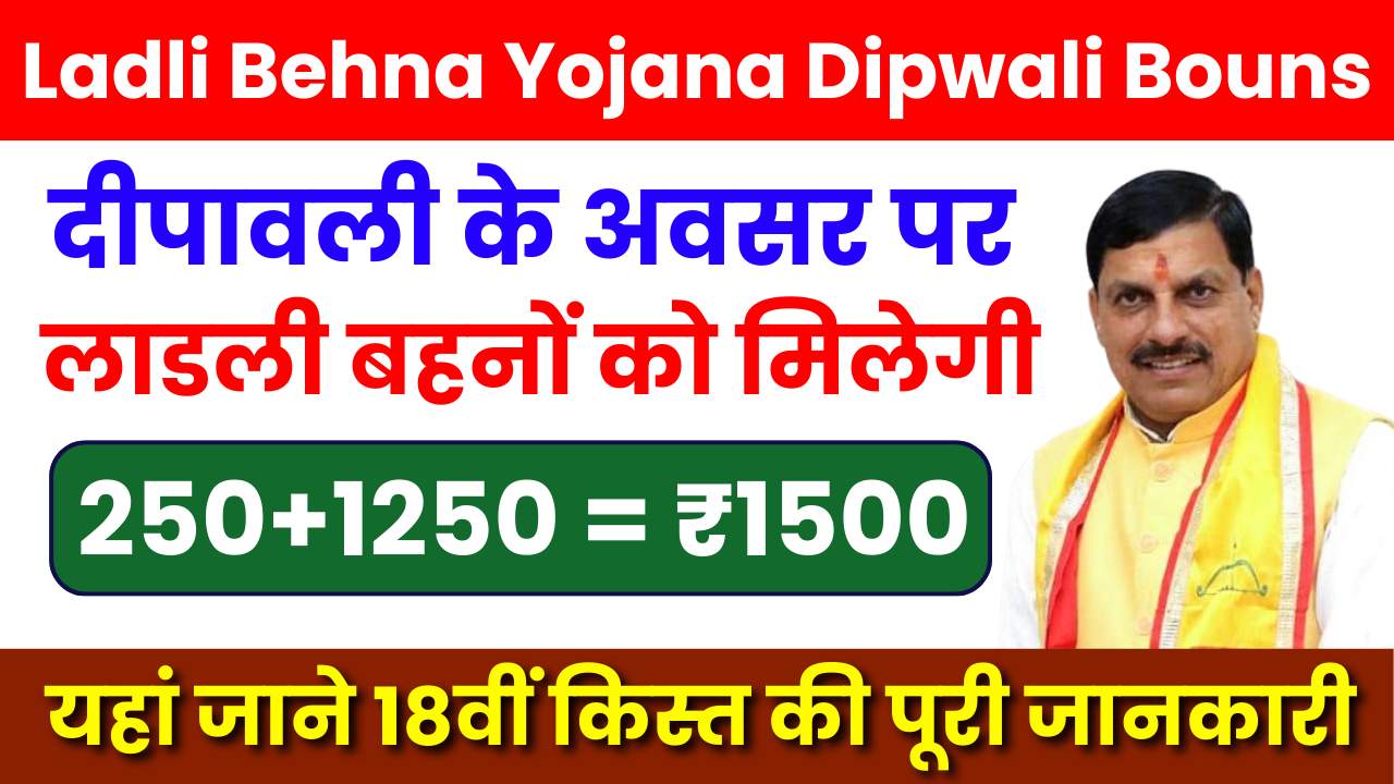 Ladli Behna Yojana 18th Kist Dipwali Bouns