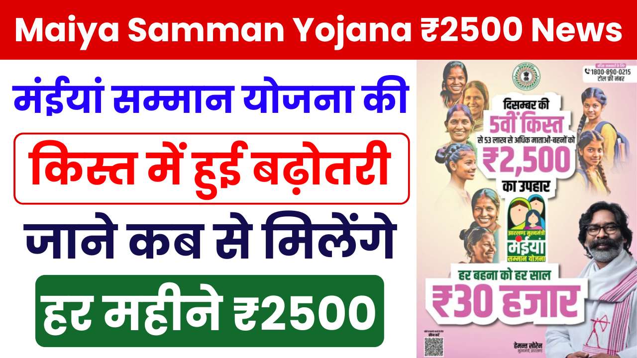 Maiya Samman Yojana 5th Installment News