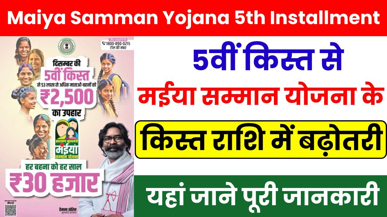 Maiya Samman Yojana 5th Installment