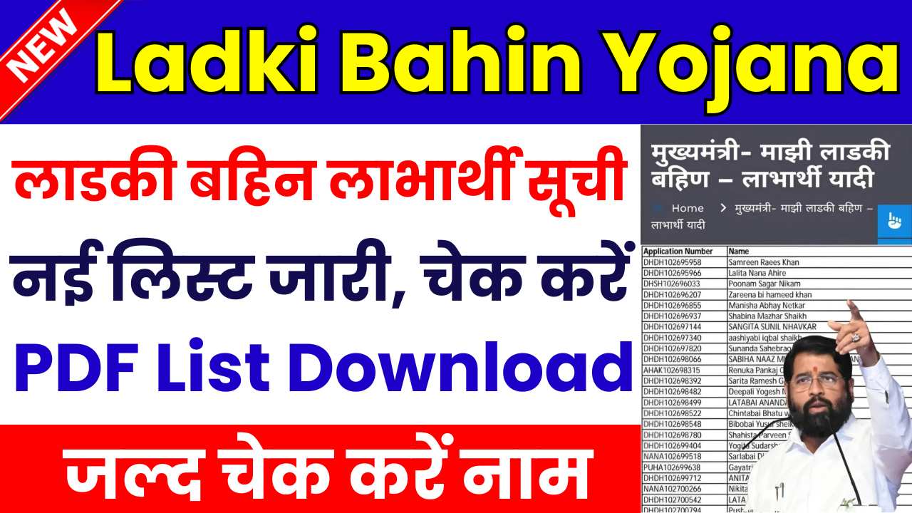 Ladki Bahin Yojana List PDF