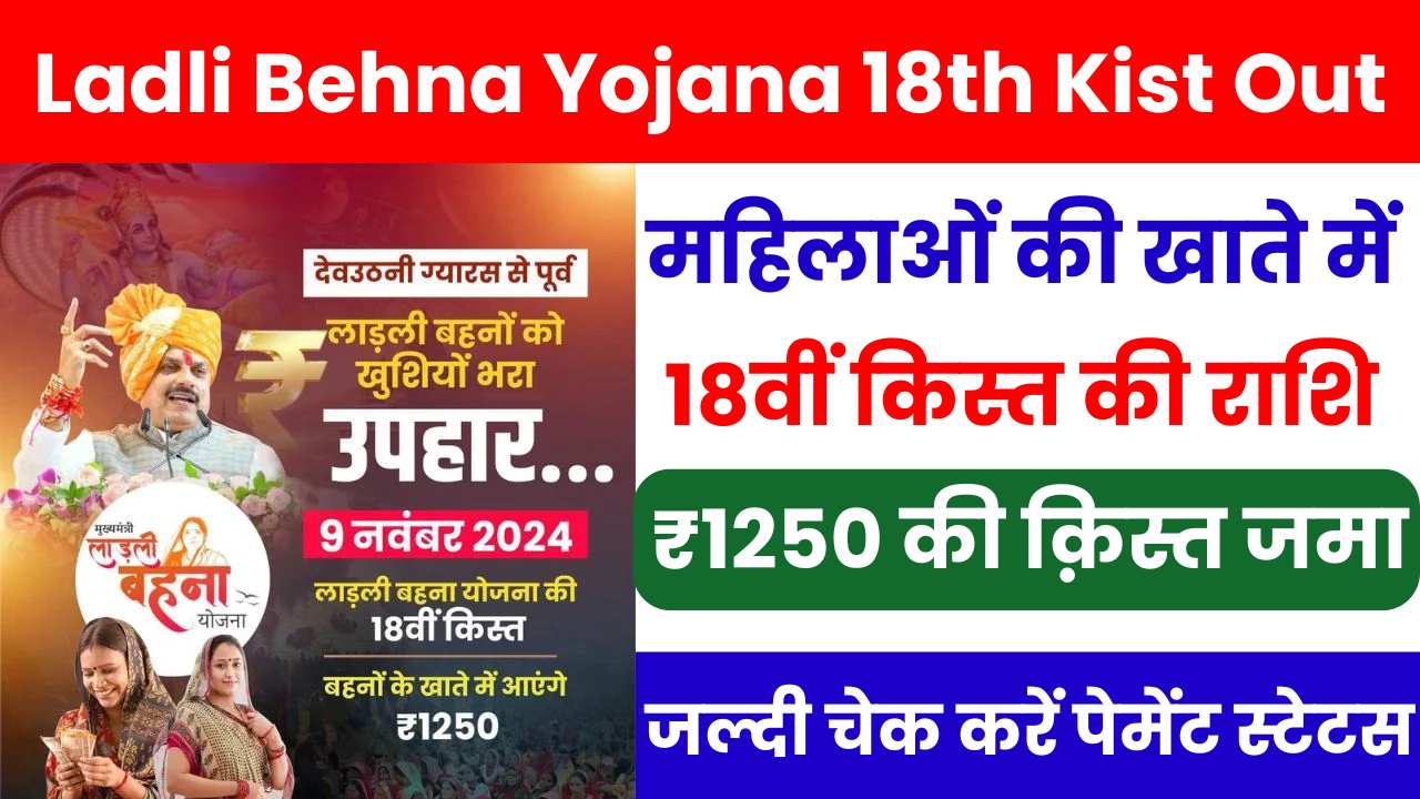 Ladli Behna Yojana 18th Kist Out