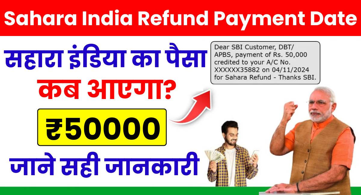 Sahara India Refund Payment Date